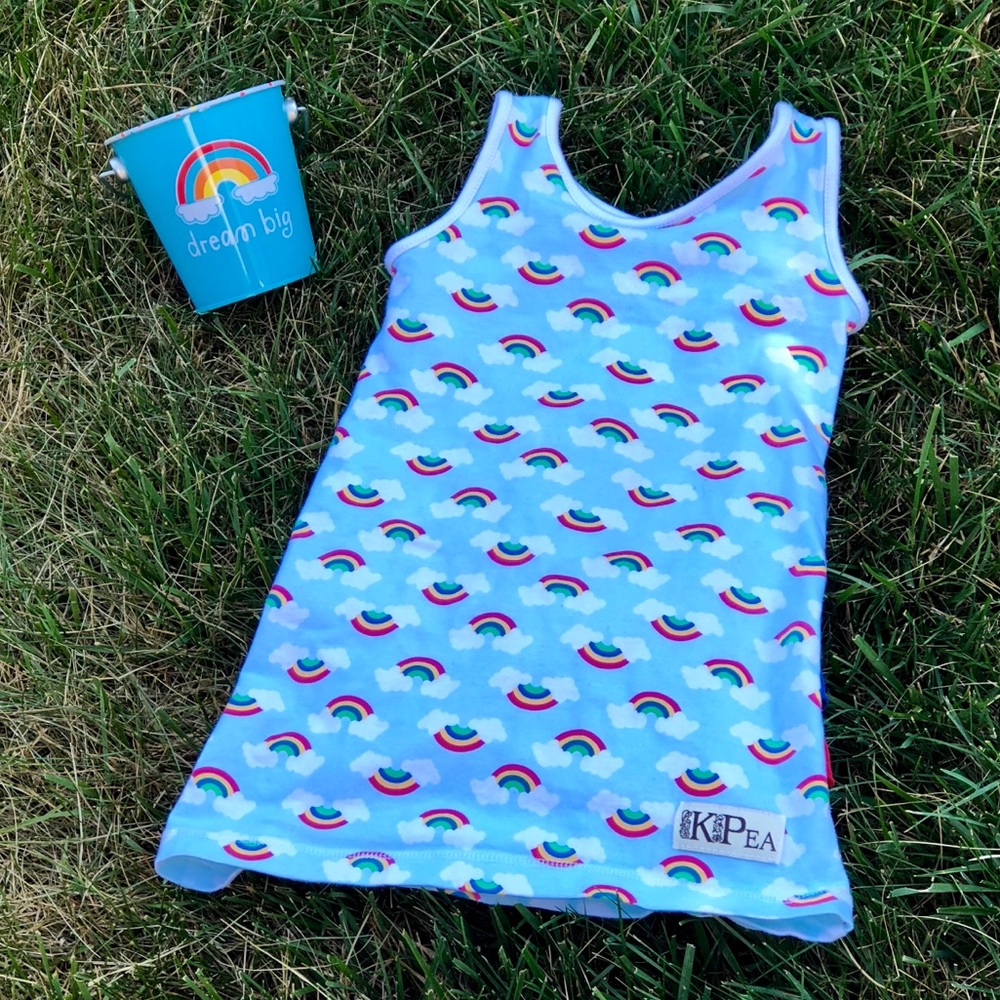 HTF Kpea 🌈 Rainbows, Size 4T, Made in the USA